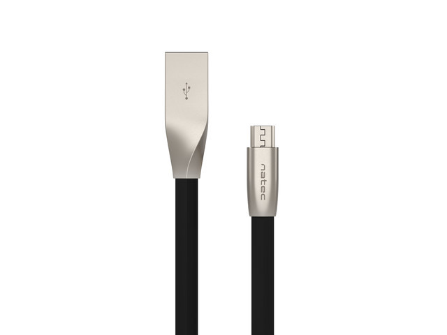 Pilt Natec Prati, USB Micro to Type A Cable 1m, Black | Natec | Prati | Micro USB | USB Type-A