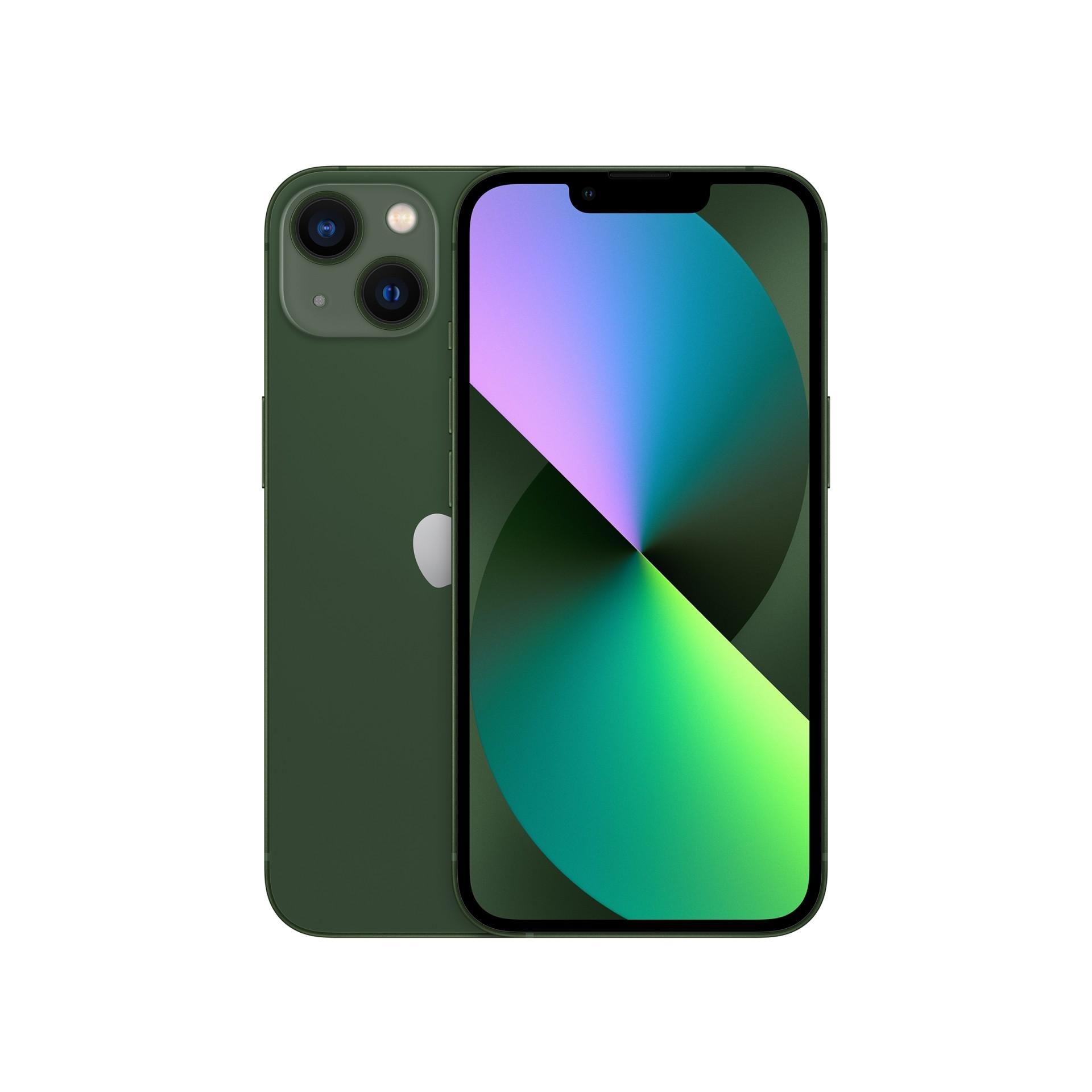 Pilt Apple | iPhone 13 | Green | 6.1 " | Super Retina XDR OLED | Apple | A15 Bionic | Internal RAM 4 GB | 256 GB | Dual SIM | Nano-SIM | 3G | 4G | 5G | Main camera 12+12 MP | Secondary camera 12 MP | iOS | 15 | 3240 mAh