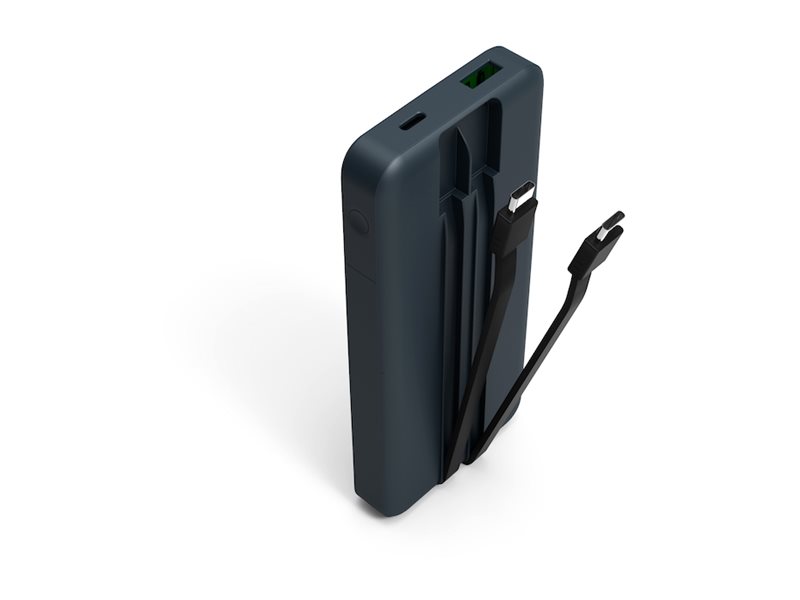 Pilt PORT CONNECT Powerbank 10 000 mAh - 2 x Built-in Cable | PORT CONNECT