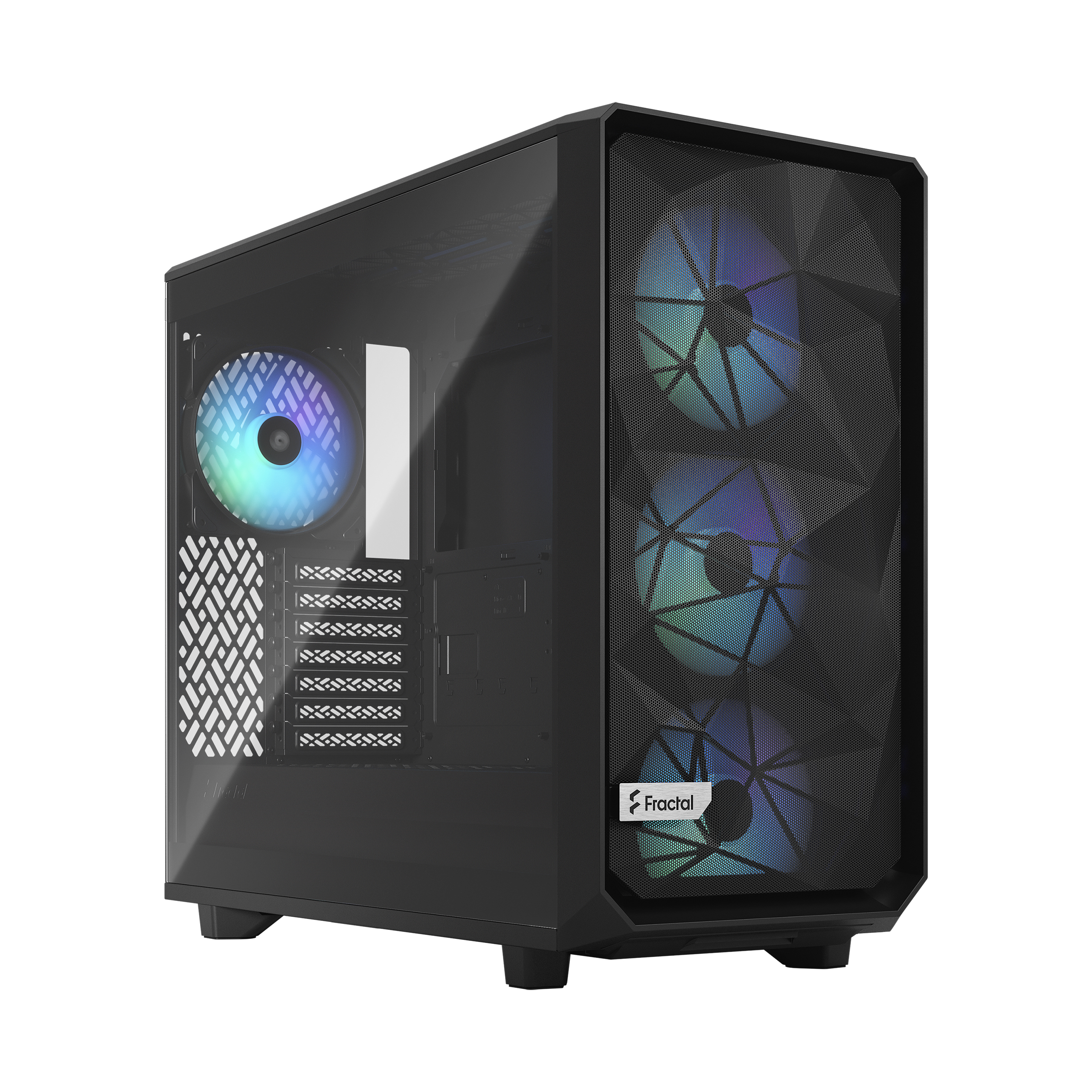 Pilt Fractal Design | Meshify 2 Lite RGB TG Light Tint | Side window | Black | E-ATX | Power supply included No | ATX