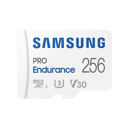 Pilt Samsung | PRO Endurance | MB-MJ256KA/EU | 256 GB | MicroSD Memory Card | Flash memory class U3, V30, Class 10 | SD adapter