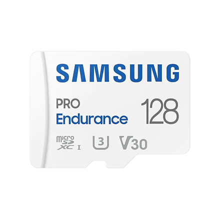 Pilt Samsung | PRO Endurance | MB-MJ128KA/EU | 128 GB | MicroSD Memory Card | Flash memory class U3, V30, Class 10 | SD adapter