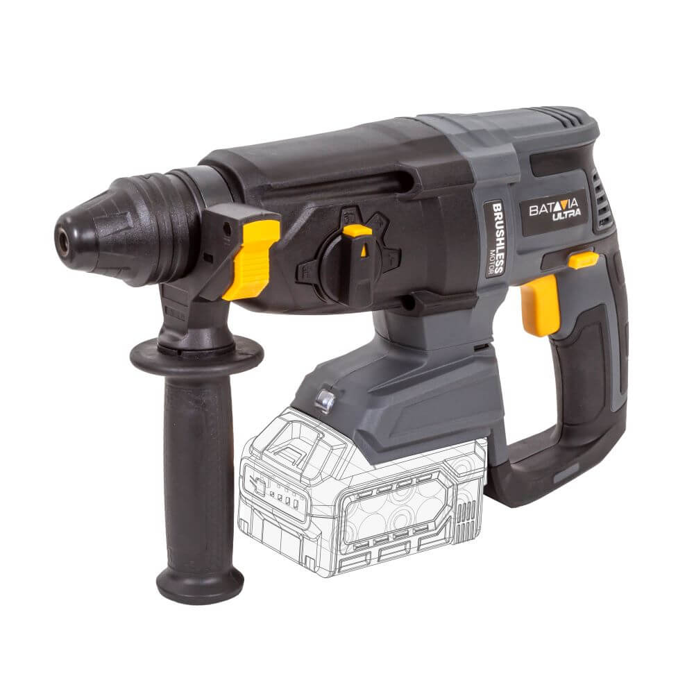 Pilt Batavia B.V. 18V Cordless Brushless Rotary Hammer SDS+, Without Battery and Charger in BMC