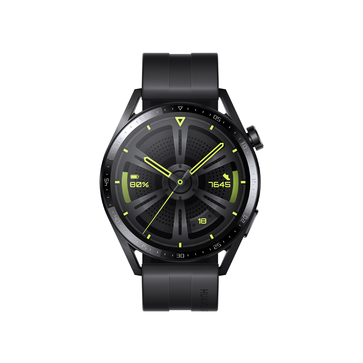 Pilt GT 3 (46 mm) Jupiter-B29S | Smart watch | GPS (satellite) | AMOLED | Touchscreen | 1.43” | Activity monitoring | Waterproof | Bluetooth | Black Stainless Steel