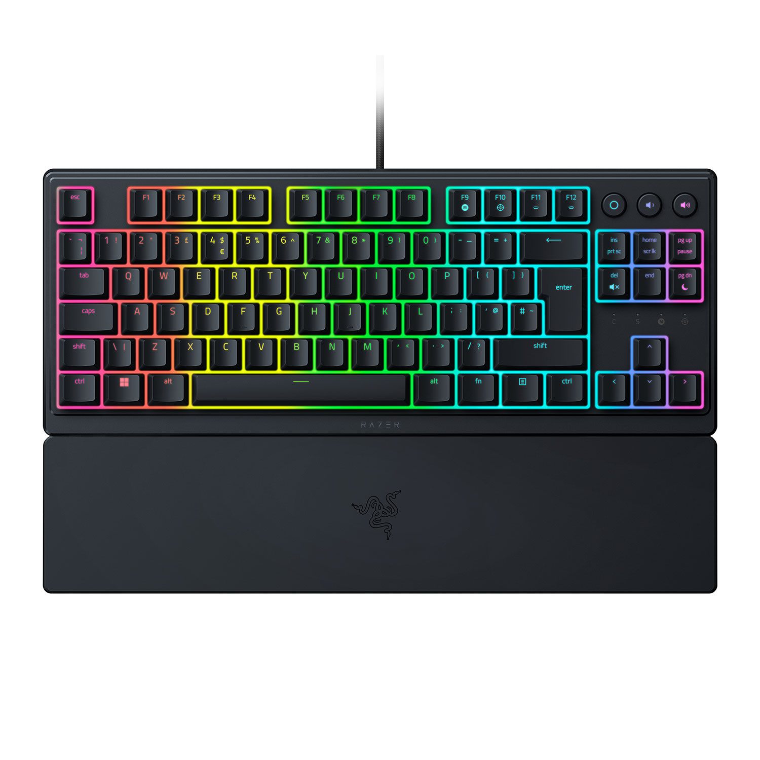 Pilt Razer | Ornata V3 Tenkeyless | Mechanical Gaming keyboard | Wired | RGB LED light | US | Black