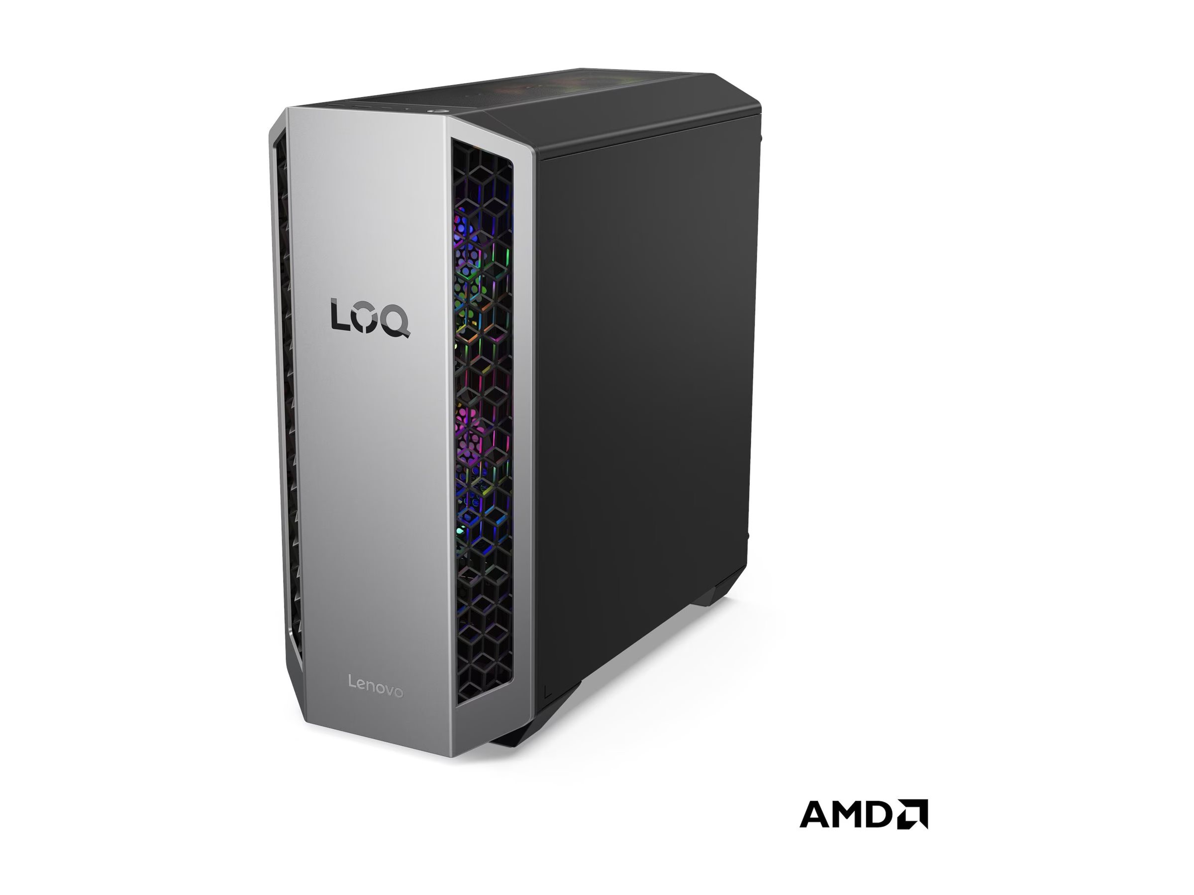 Pilt Lenovo LOQ | 26ADR10 | Desktop | Tower | AMD Ryzen 7 | 8745HX | 32 (2x16GB) GB | SODIMM DDR5 | 1000 GB | NVIDIA GeForce RTX 5070 | No Optical drive | No keyboard | Windows 11 Home | Warranty 24 month(s)