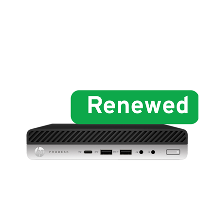 Pilt HP Renew Grade A | ProDesk 600 G4 Desktop Mini PC | Intel Core i3 | i3-8100T | 8 GB | SSD | 128 GB | Intel UHD Graphics 630 | Windows 11 | 12 month(s)