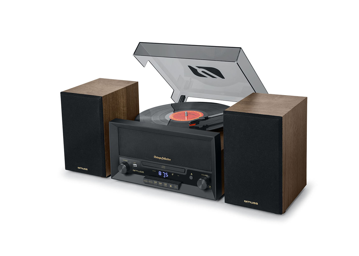 Pilt Muse | Turntable Micro System | MT-120MB | Drawer-type CD door | USB port | AUX in