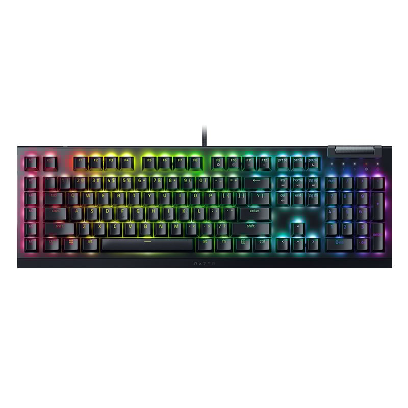 Pilt Razer | Mechanical Gaming Keyboard | BlackWidow V4 X | Mechanical Gaming Keyboard | Wired | US | Black | Yellow Mechanical Switches (Linear)