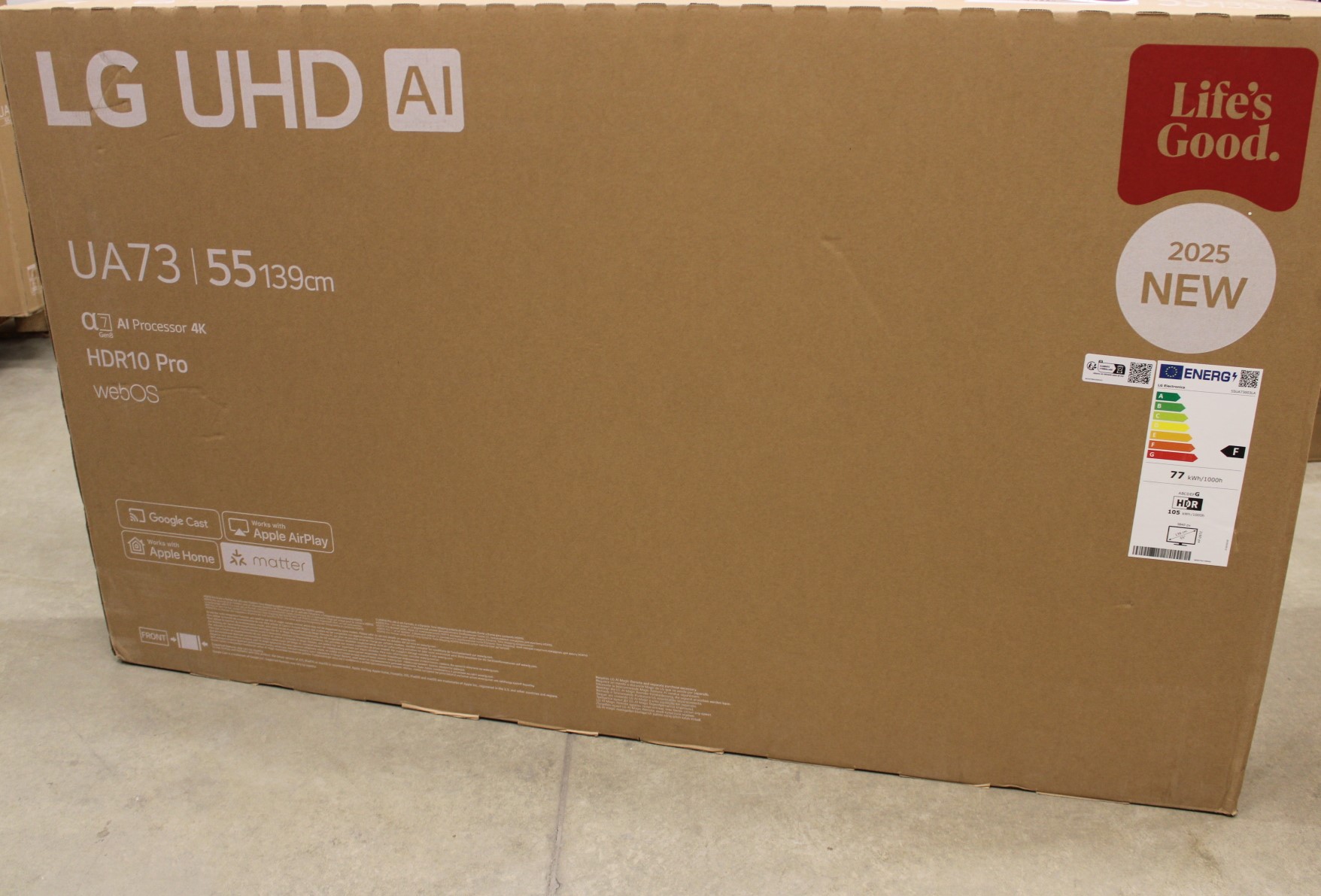 Pilt SALE OUT. LG 55UA73003LA 55" (140 cm) LED LCD TV | LG 55UA73003LA | 55 | Smart TV | webOS 25 | UHD | DAMAGED PACKAGING