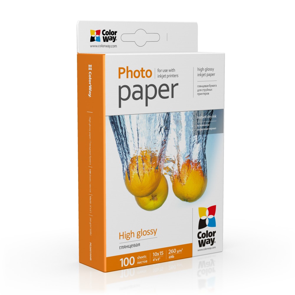 Pilt Photo Paper | PG2601004R | White | 260 g/m² | 10 x 15 cm | Glossy