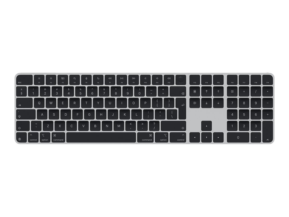 Pilt Apple Magic Keyboard with Touch ID and Numeric Keypad for Mac models with Apple silicon | Keyboard | Wireless | English | Black | Bluetooth, USB-C