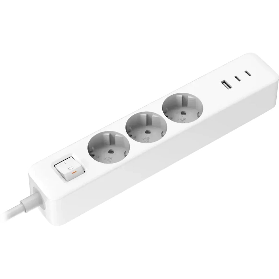 Pilt Xiaomi 20W Power Strip (2C1A) EU | Sockets quantity 3