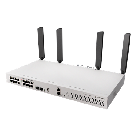 Pilt MikroTik Cloud Router Switch with RouterOS L5 Rackmount Case | CRS418-8P-8G-2S+5axQ2axQ-RM