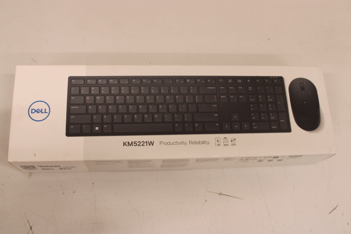 Pilt SALE OUT.  | Dell | Pro Keyboard and Mouse (RTL BOX) | KM5221W | Keyboard and Mouse Set | Wireless | Batteries included | US | REFURBISHED | Black | Wireless connection