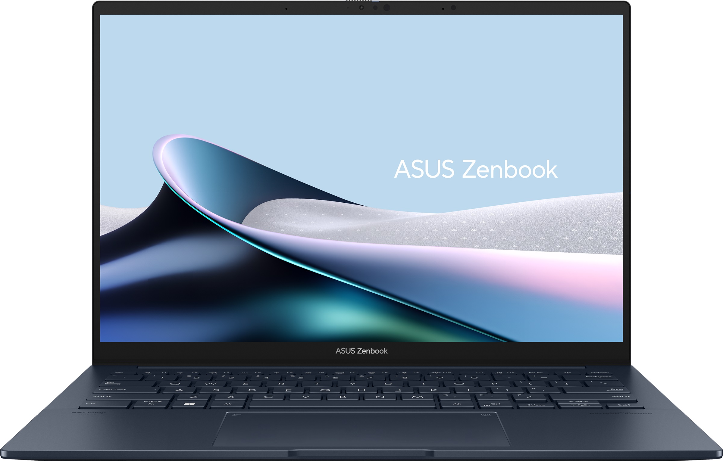 Pilt Asus | Zenbook | 14 UX3405CA-PZ217W | Ponder Blue | 14 " | OLED | Touchscreen | 3K | 2880 x 1800 pixels | Glossy | Intel Core Ultra 7 | 255H | 32 GB | LPDDR5X | Solid-state drive capacity 1000 GB | Intel Arc Graphics | Windows 11 Home | 802.11be | Bluetooth version 5.4 | Keyboard language English | Keyboard backlit