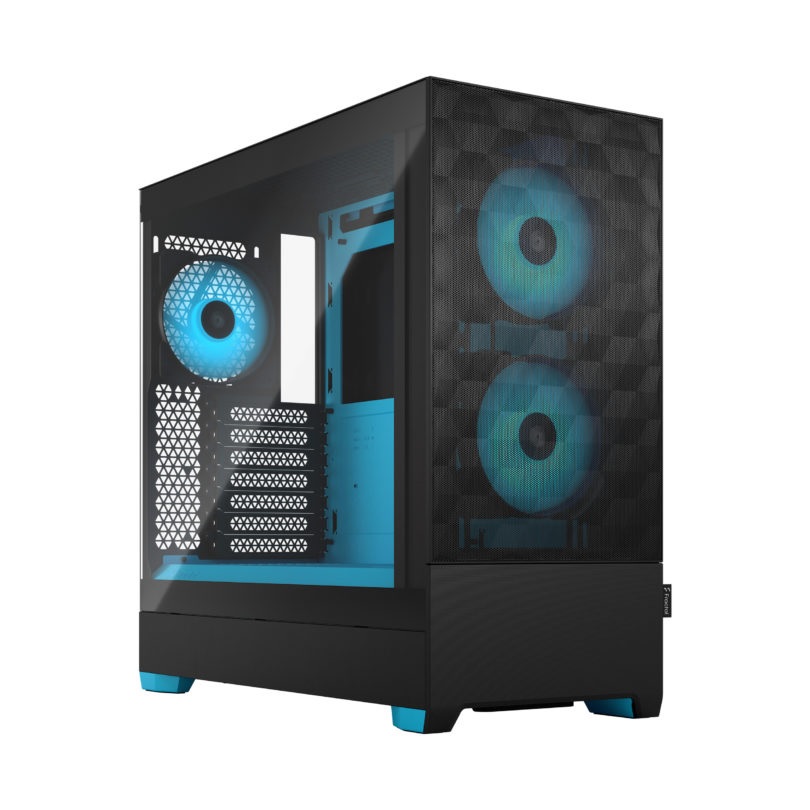 Pilt Fractal Design | Pop Air RGB | Side window | Cyan Core TG Clear Tint | ATX, mATX, Mini ITX | Power supply included No | ATX