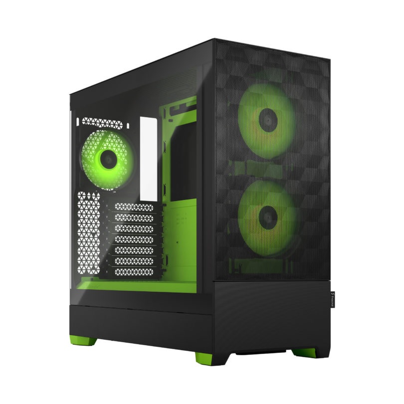 Pilt Fractal Design | Pop Air RGB | Side window | Green Core TG Clear Tint | ATX, mATX, Mini ITX | Power supply included No | ATX