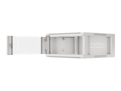 Pilt Lanberg | Rack cabinet 19" wall-mounted 4U 600 fast assembly (flat pack) | WFFA-5604-10S | Grey