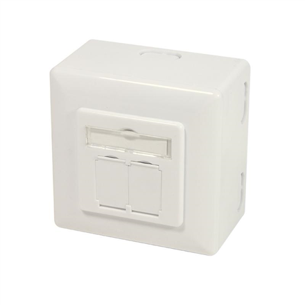 Pilt Logilink | Cat.6A Wall Outlet STP | NP0124 | White
