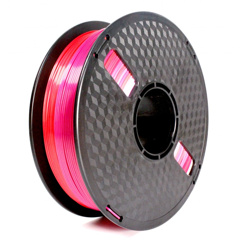 Pilt Flashforge Filament, PLA Silk Rainbow | 3DP-PLA-SK-01-RP | 1.75 mm diameter, 1kg/spool | Red/Purple