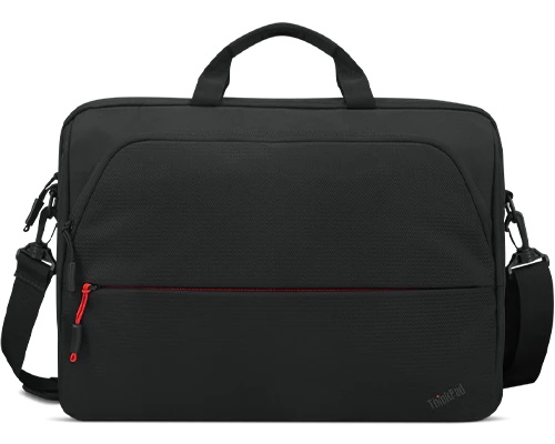 Pilt Lenovo | Fits up to size 16 " | Essential | ThinkPad Essential 15.6" Topload (Sustainable & Eco-friendly, made with recycled PET: Total 7.5% Exterior: 24%) | Topload | Black | Shoulder strap