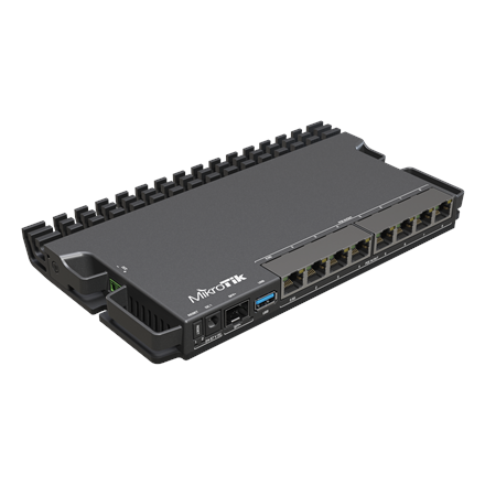 Pilt RouterBOARD | RB5009UPr+S+IN | No Wi-Fi | 10/100 Mbps (RJ-45) ports quantity | 10/100/1000 Mbit/s | Ethernet LAN (RJ-45) ports 7 | Mesh Support No | MU-MiMO No | No mobile broadband