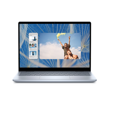 Pilt Dell Inspiron 14 2in1 | Ice Blue | 14 " | Touchscreen | FHD+ | 1920 x 1200 pixels | Intel Core i5 | i5-1334U | 16 GB | DDR5 | Solid-state drive capacity 512 GB | Intel Iris Xe Graphics | Windows 11 Pro | 802.11ax | Keyboard language English | Keyboard backlit | Warranty 36 month(s) | Battery warranty 12 month(s)