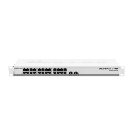 Pilt MikroTik | Cloud Smart Switch | CSS326-24G-2S+RM | Managed L2 | Rackmountable | Gigabit Ethernet (copper) ports quantity 24 | SFP+ ports quantity 2 | 12 month(s)