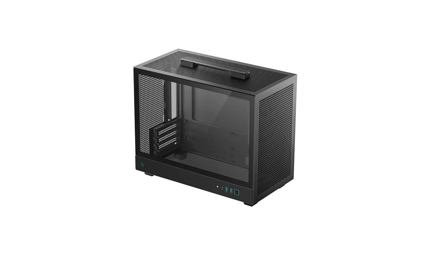 Pilt Deepcool Case | CH160 Plus | Black | Mini-ITX