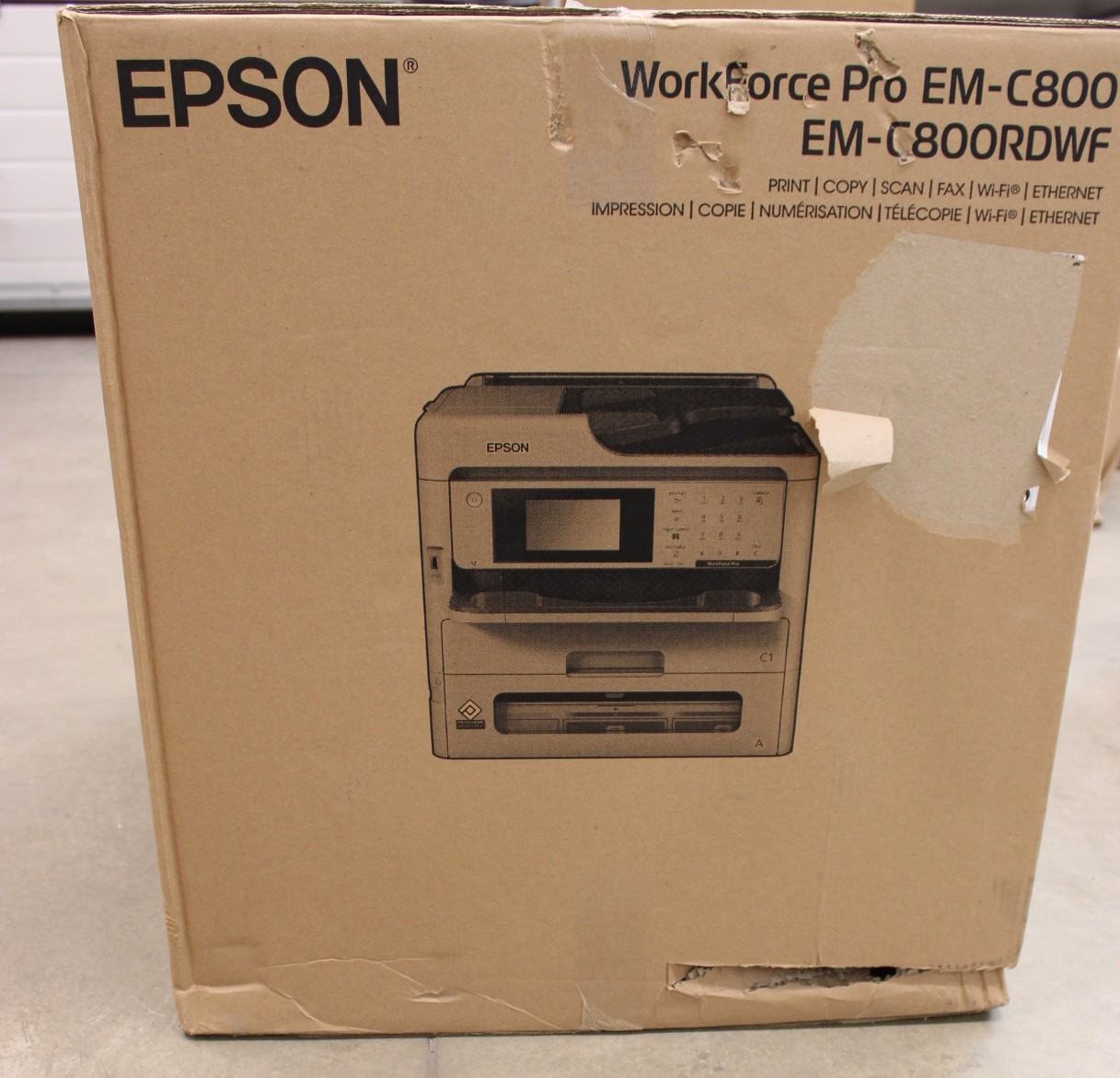 Pilt SALE OUT. Epson WorkForce Pro EM-C800RDWF | Epson WorkForce Pro EM-C800RDWF | Inkjet | Colour | 4-in-1 | A4 | Wi-Fi | DAMAGED PACKAGING