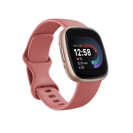 Pilt Versa 4 | Smart watch | NFC | GPS (satellite) | AMOLED | Touchscreen | Activity monitoring 24/7 | Waterproof | Bluetooth | Wi-Fi | Pink Sand/Copper Rose