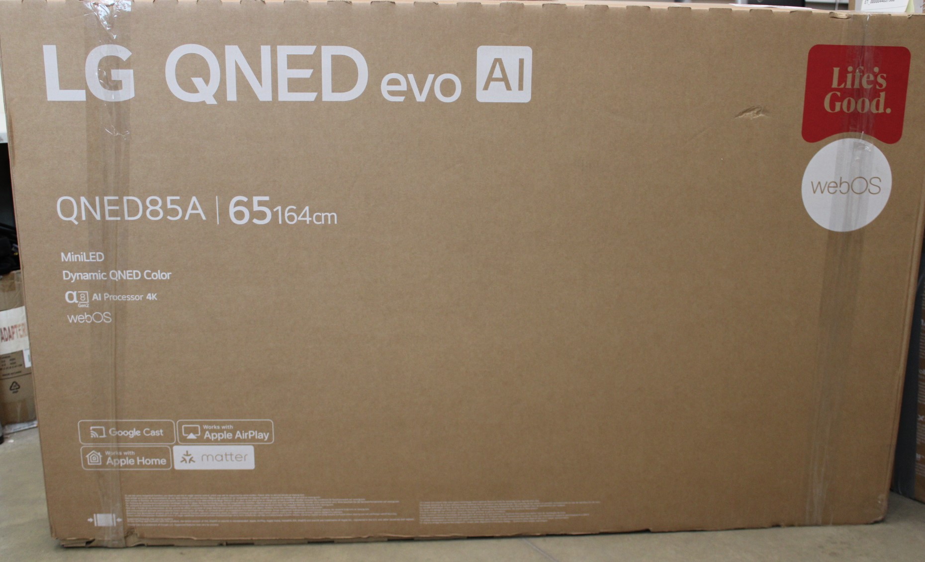 Pilt SALE OUT. LG 65QNED85A3C 65" (165 cm) 4K Smart TV | LG 4K QNED MiniLED TV | 65QNED85A3C | 65 | Smart TV | webOS 25 | 4K UHD | DAMAGED PACKAGING