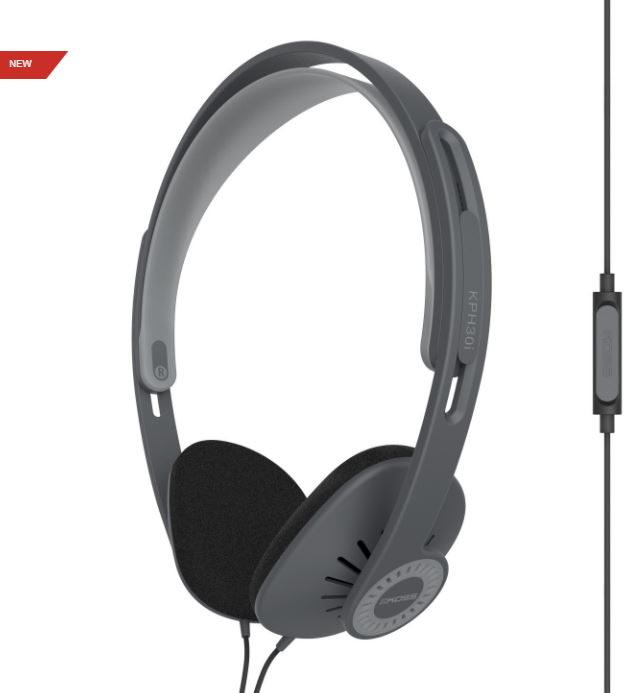 Pilt Koss | KPH30iK | Headphones | Wired | On-Ear | Microphone | Black