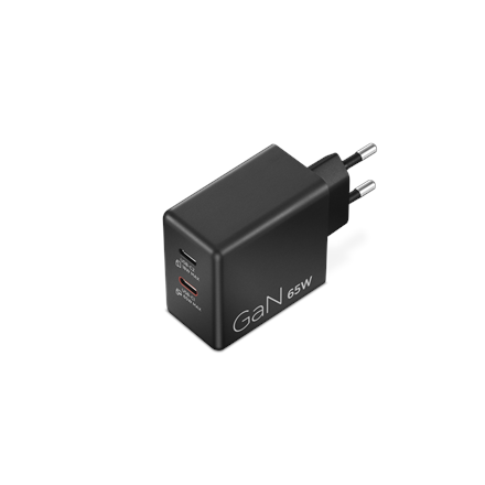 Pilt Lenovo Dual USB-C 65W GaN Charger | USB-C | 65 W | Charger