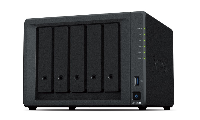 Pilt Synology | DiskStation | DS1522+ 5-bay | AMD Ryzen | R1600 | Processor frequency 2.6 GHz | 8 GB | DDR4