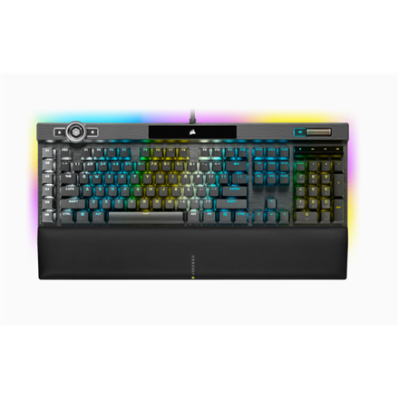 Pilt Corsair | Mechanical Gaming Keyboard | K100 RGB Optical | Wired | Mechanical Gaming Keyboard | US | Black/Red