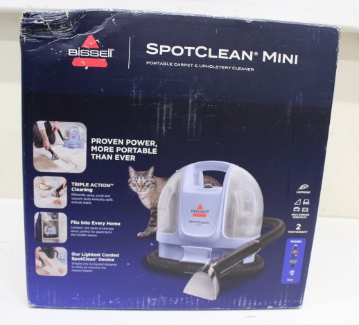 Pilt SALE OUT. Bissell SpotClean Mini Select Carpet and Upholstery Washer | Bissell SpotClean Mini Select Carpet and Upholstery Washer | 4103N | Corded operating | Washing function | 280-330 W | Lake Blue | Warranty 23 month(s) | DAMAGED PACKAGING