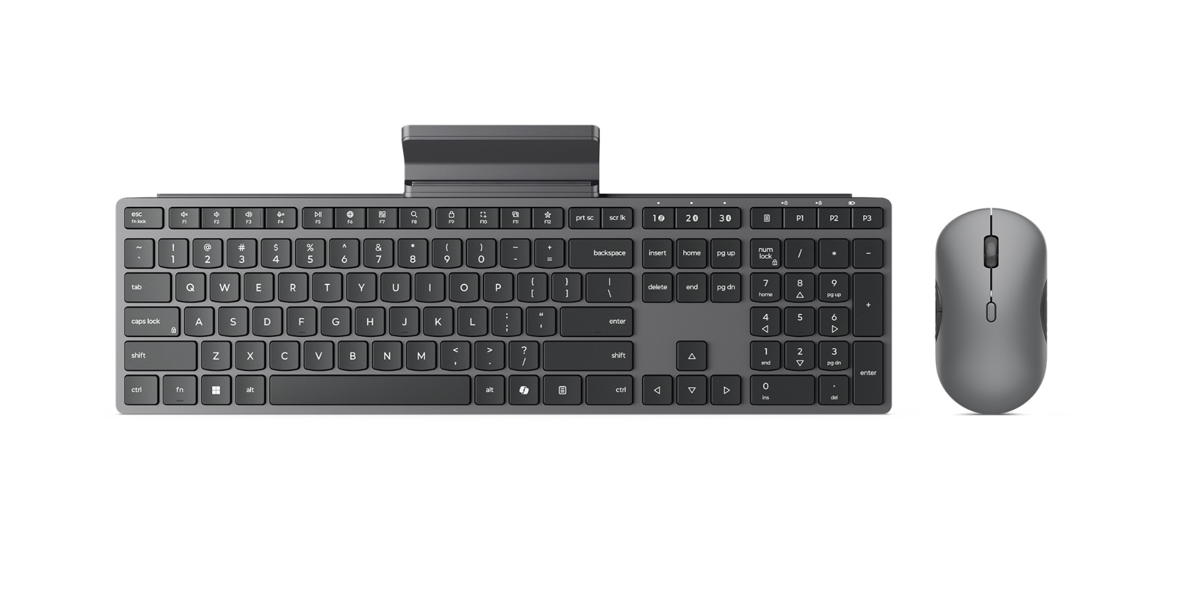 Pilt Lenovo 700 Modern Multi-Device Wireless Combo-US English | Keyboard and Mouse Set | Wireless | Mouse included | US English | Bluetooth | Luna Grey