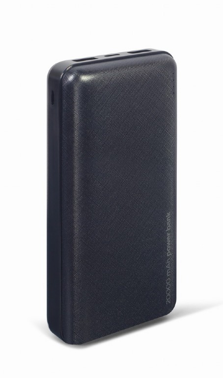 Pilt Gembird | PB20-02 | Power Bank | 20000 mAh | 2 x USB-AF | Black