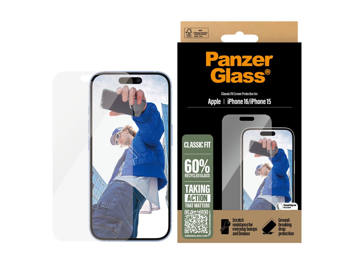 Pilt PanzerGlass SP iPhone 15/16 Classic Fit | PanzerGlass