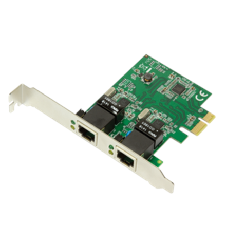 Pilt Logilink PC0075, 2-port Gigabit PCI Express network card | Logilink | 2 x Gigabit Lan (RJ 45) | PCIe