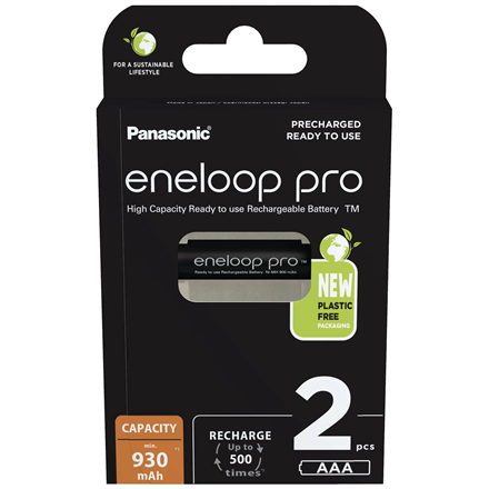 Pilt Panasonic | AAA | 930 mAh | 2 pc(s) | ENELOOP Pro BK-4HCDE/2BE