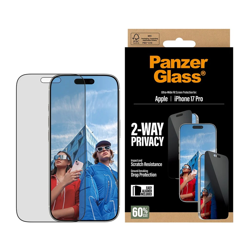 Pilt PanzerGlass Screen protector | Apple | iPhone 17 Pro | Glass | Transparent | Ultra-Wide Fit w. EasyAligner