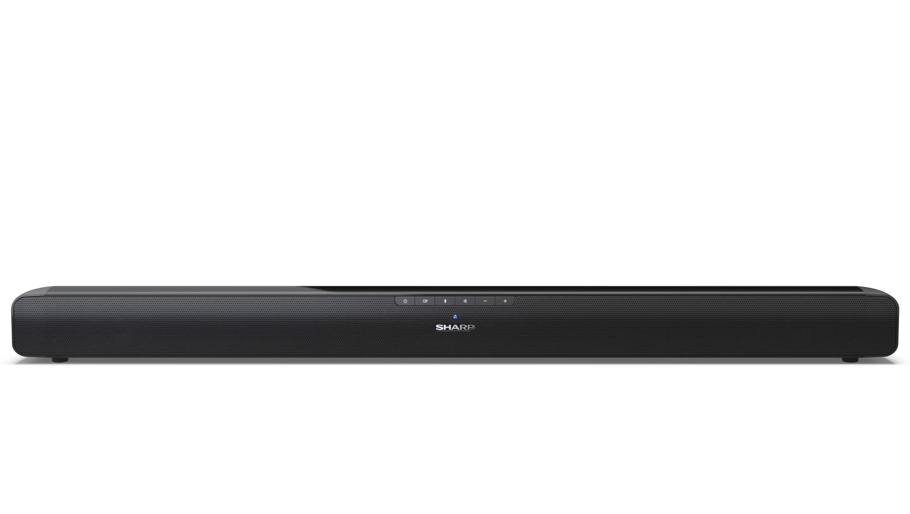 Pilt Sharp HT-SB100 2.0 Soundbar for TV above 32", HDMI ARC/CEC, Aux-in, Optical, Bluetooth, USB, 80cm, Gloss Black Sharp | Yes | Soundbar for TV above 32" | HT-SB100 | USB port | AUX in | Bluetooth | Black | W | No | Wireless connection