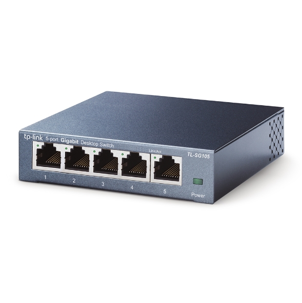 Pilt TP-LINK | Switch | TL-SG105 | Unmanaged | Desktop | 1 Gbps (RJ-45) ports quantity 5 | Power supply type External | 24 month(s)