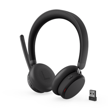 Pilt Lenovo Dual-Mode Wireless ANC Headset 6550 (USB-A, Teams) | 4XD1S19777 | Built-in microphone | Bluetooth | Black