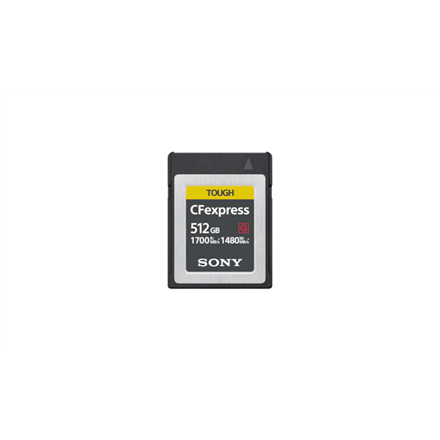 Pilt Sony CEBG128.SYM CEB-G Series CFexpress Type B Memory Card - 512GB | Sony | CEB-G Series CFexpress Type B Memory Card | CEBG512.SYM | 512 GB | CF-express | Flash memory class