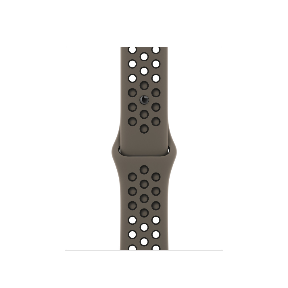 Pilt Apple | Nike Sport Band | 41 | Olive Grey/Black | Fluoroelastomer | Strap fits 130–200mm wrists