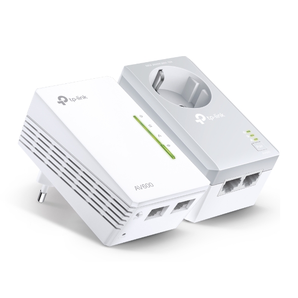 Pilt TP-LINK | AV600 Powerline Wi-Fi Kit | TL-WPA4226 KIT | 10/100 Mbit/s | Ethernet LAN (RJ-45) ports 4 | 802.11n | Wi-Fi data rate (max) 300 Mbit/s | Data transfer rate (max) 600 Mbit/s | Extra socket